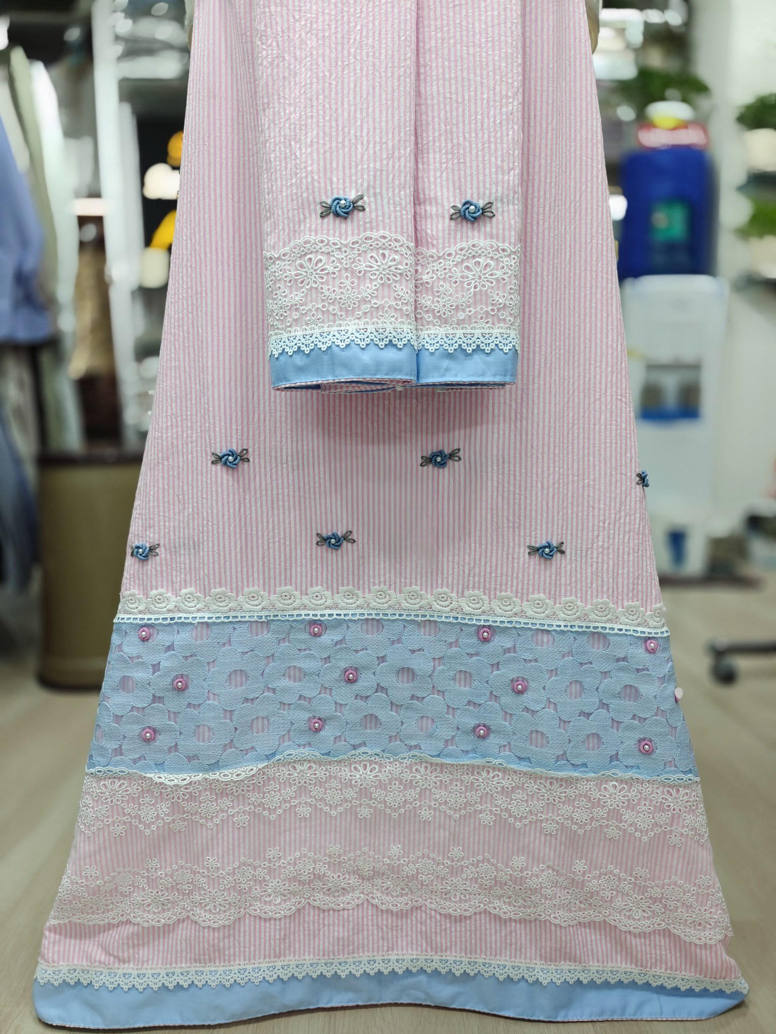 Baby Pink Bullion Work Rida Baby Pink Bullion Work Rida